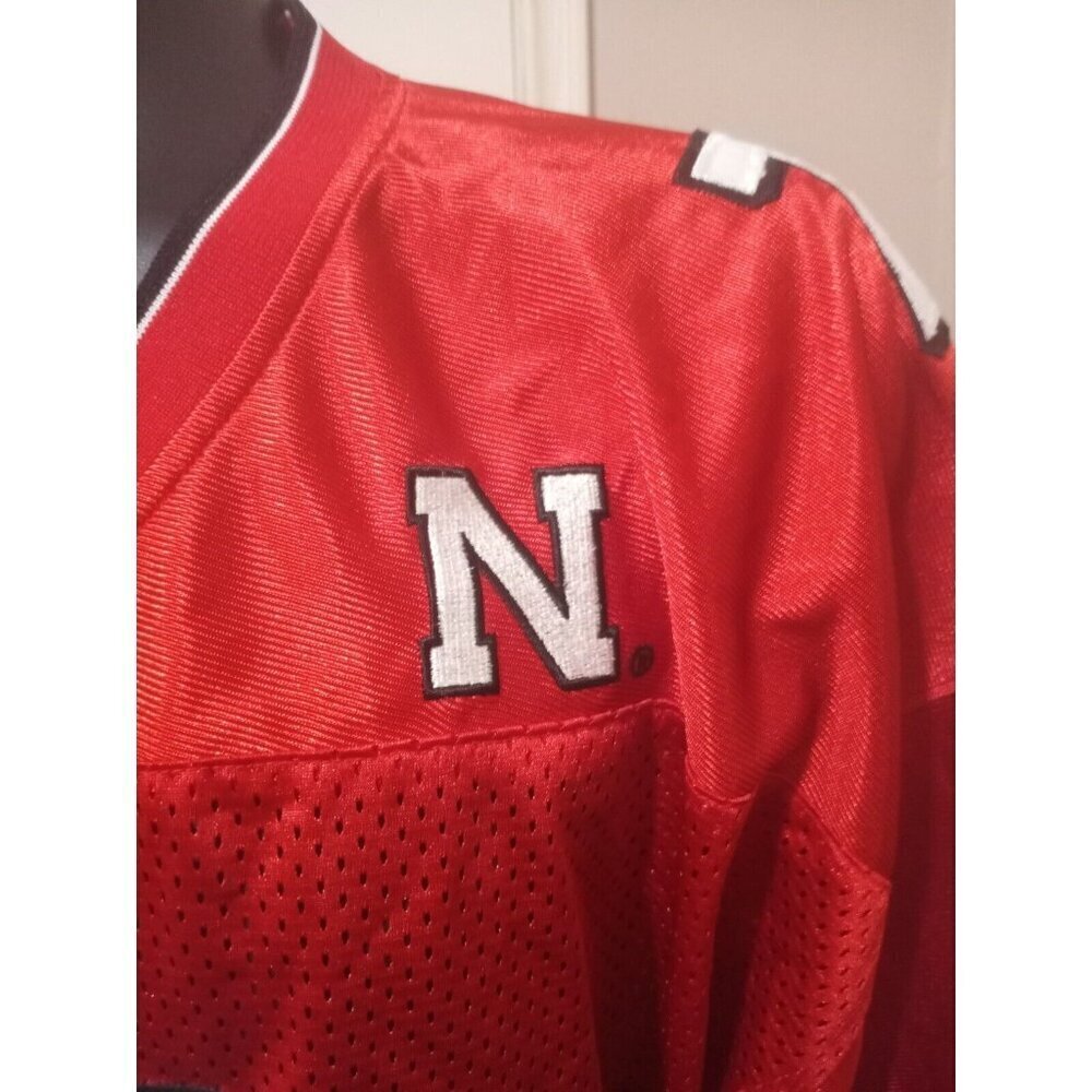 Vintage Nebraska #7 Cornhuskers Football Jersey Mens XL Stitched Red Colosseum - Picture 4 of 12